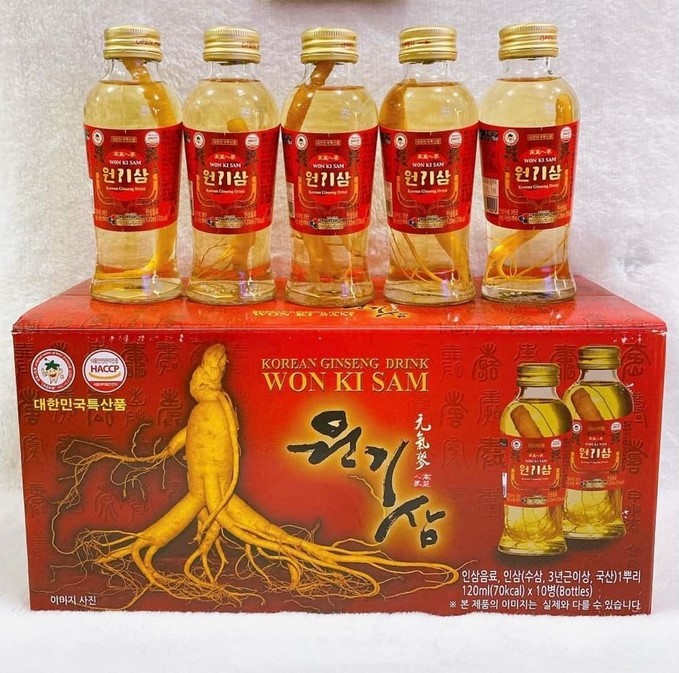 Nước sâm nguyên củ Hàn Quốc 10 chai 120ml